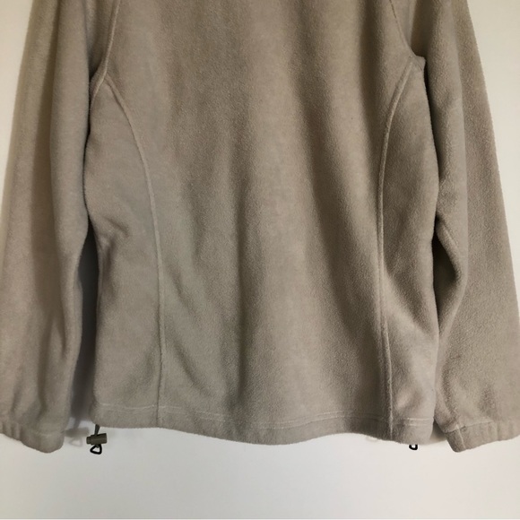 Columbia Cream Full Zip Up Fleece Sweater Womens S Ivory Off White Warm Jacket - Picture 6 of 8
